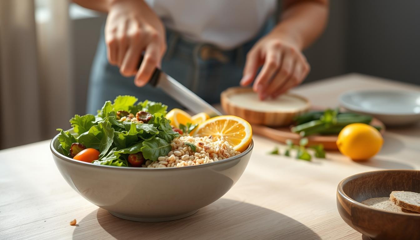 Fresh seasonal cooking dish