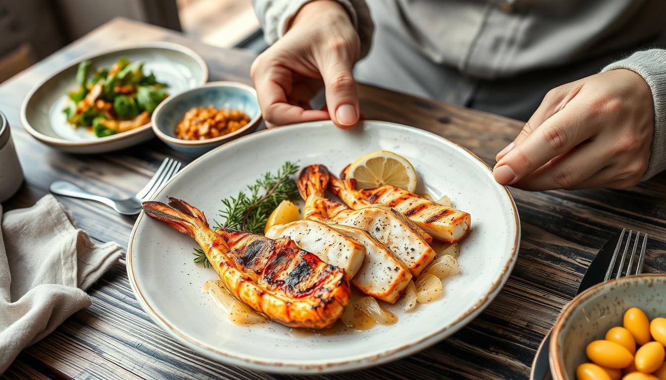 Ingredients prepared for a simple home dinner